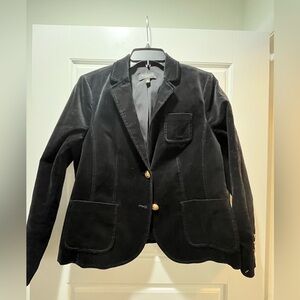 Talbots Black Corduroy Blazer, Size 10P